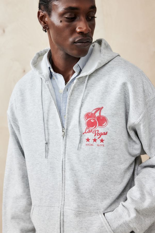 Slide View: 2: UO Las Vegas Zip-Up Hoodie