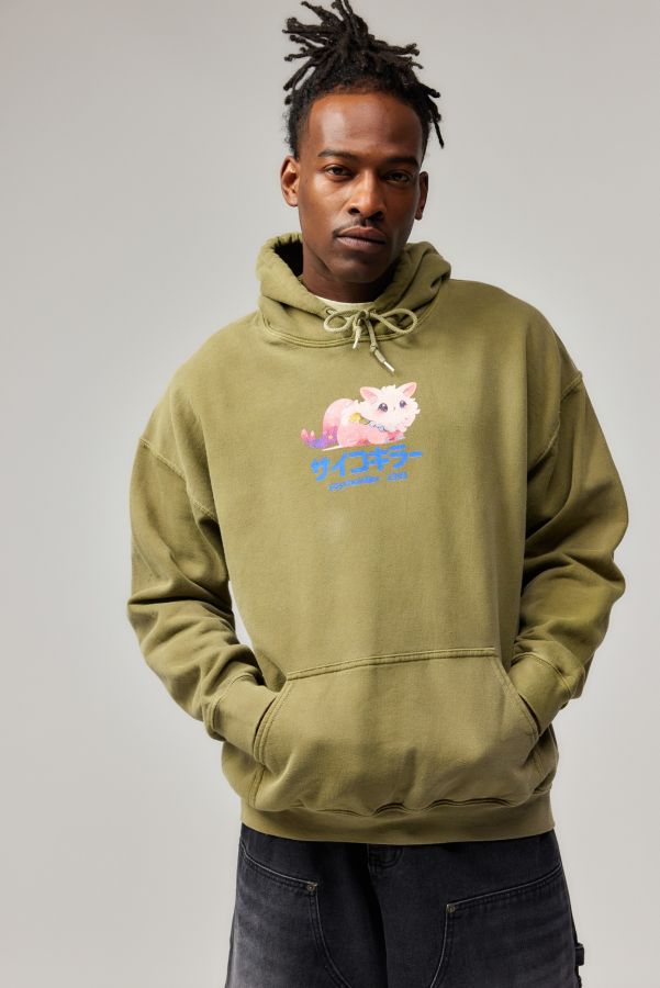 Slide View: 1: UO Kawaii Cat Hoodie