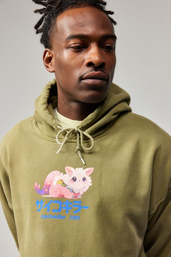 Slide View: 2: UO Kawaii Cat Hoodie