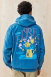 Thumbnail View 1: UO Blau Flores Kapuzenpullover