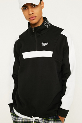 reebok half zip track top