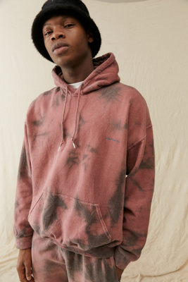 maroon tie dye hoodie
