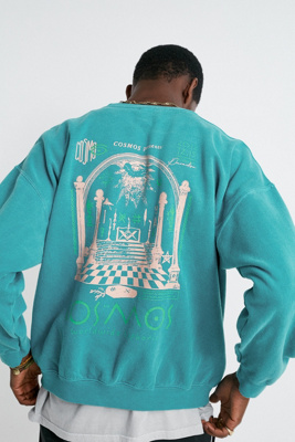 teal sweatshirt