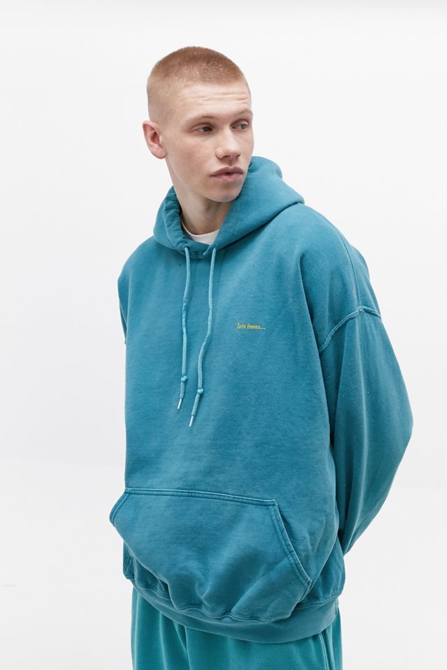 iets frans… Overdyed Teal Hoodie | Urban Outfitters UK