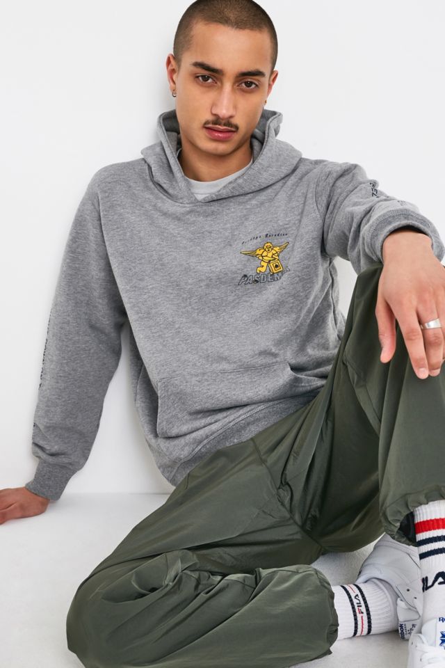 Pas de Mer Goodbye Parade Grey Hoodie | Urban Outfitters UK