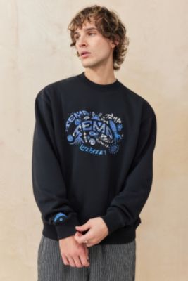 Sweat-shirt noir Temp Surf Co UO Exclusive Ride The Wave