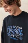 Thumbnail View 2: Temp Surf Co UO Exklusiv Schwarz Reite Die Welle Sweatshirt