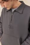 Thumbnail View 3: Temp Surf Co UO Exklusives Braunes T.C.S Polo Sweatshirt