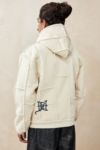 Thumbnail View 4: Ed Hardy UO Exclusive Ecru Patchwork Sherpa Hoodie