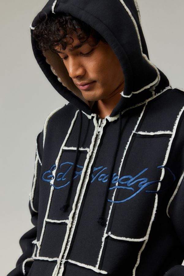 Vista de diapositivas: 3: Sudadera Patchwork Ed Hardy UO Exclusiva