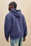 Thumbnail View 4: Ed Hardy UO Exclusive Navy Waffle Zip-Through Hoodie