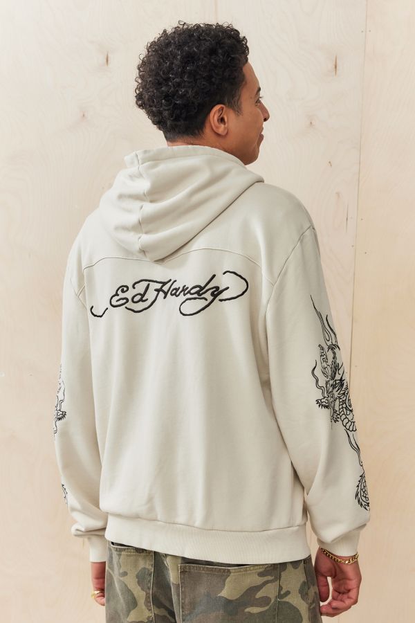 Slide View: 3: Ed Hardy UO Exklusiver Western Drachen Kapuzenpullover