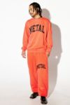 Thumbnail View 3: KERRANG! – Sweatshirt „Metal“ in Orange mit Rundhalsausschnitt