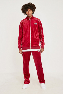 fila velvet track pants