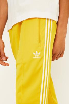 yellow track pants adidas