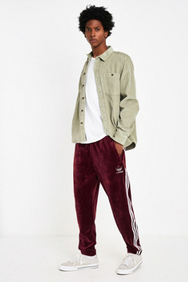 adidas beckenbauer track pants maroon