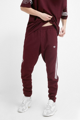 burgundy adidas sweats