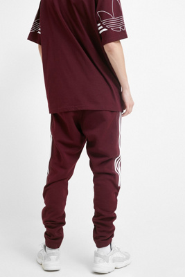 burgundy sweatpants adidas