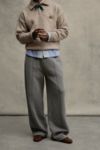 Thumbnail View 1: Loom Grey Wide-Leg Joggers