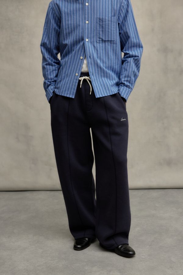 Slide View: 1: Pantalons de jogging droits Loom bleu marine