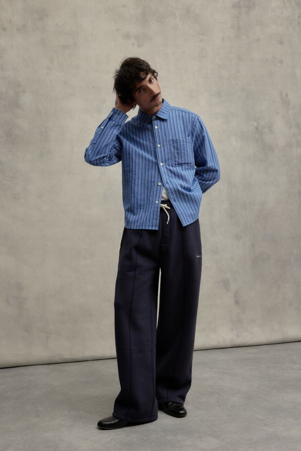 Slide View: 2: Pantalons de jogging droits Loom bleu marine