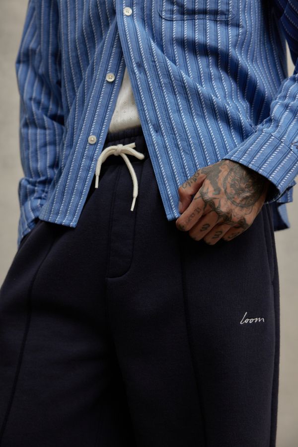 Slide View: 3: Pantalons de jogging droits Loom bleu marine