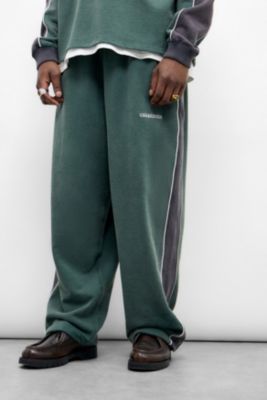 iets frans... Green & Navy Harri Panelled Joggers