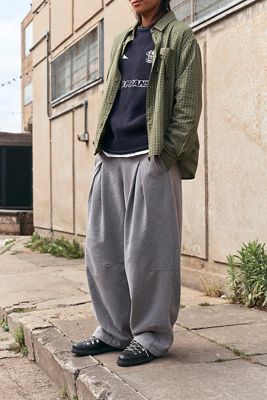 iets frans.. Joggers gris Rudi à plis