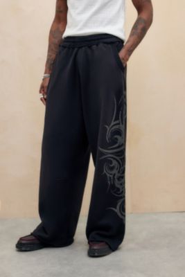 Jaded London Washed Black Tattoo Monster Joggers