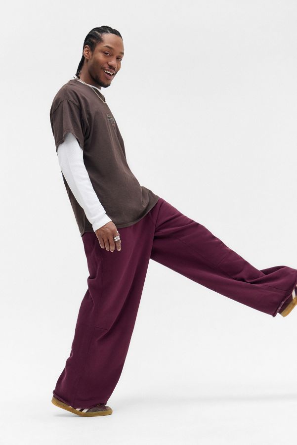 Slide View: 2: Pantalons de jogging Jaded London rouge foncé monstre