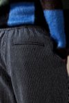 Thumbnail View 4: Loom Black Flood Textured Stripe Trousers