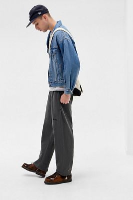 iets frans... Overdyed Black Joggers