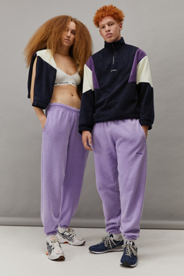 purple joggers