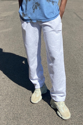 uncuffed tracksuit bottoms