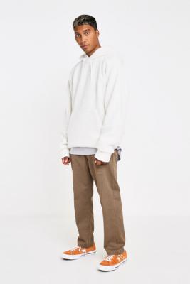 OBEY Straggler Khaki Houndstooth Flood Trousers | Urban Outfitters UK