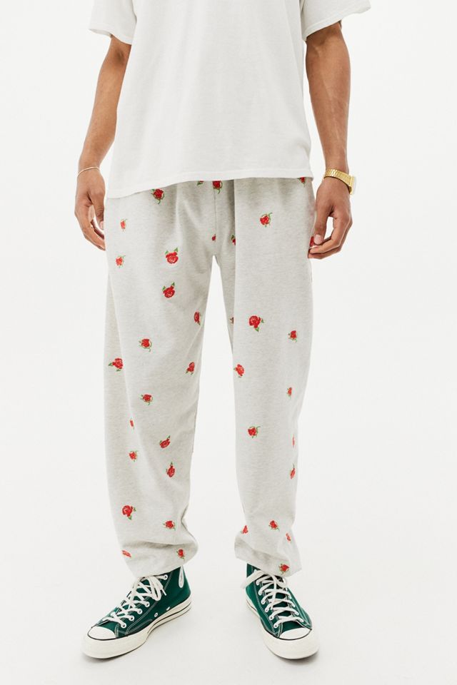 UO Embroidered Rose Joggers | Urban Outfitters UK