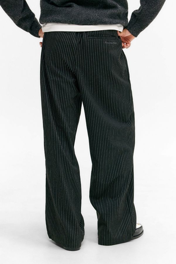 Slide View: 4: Standard Cloth Black Pinstripe Trousers