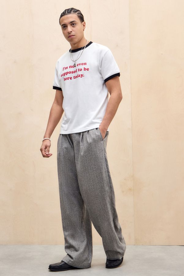 Slide View: 2: Pantalon de costume gris UO