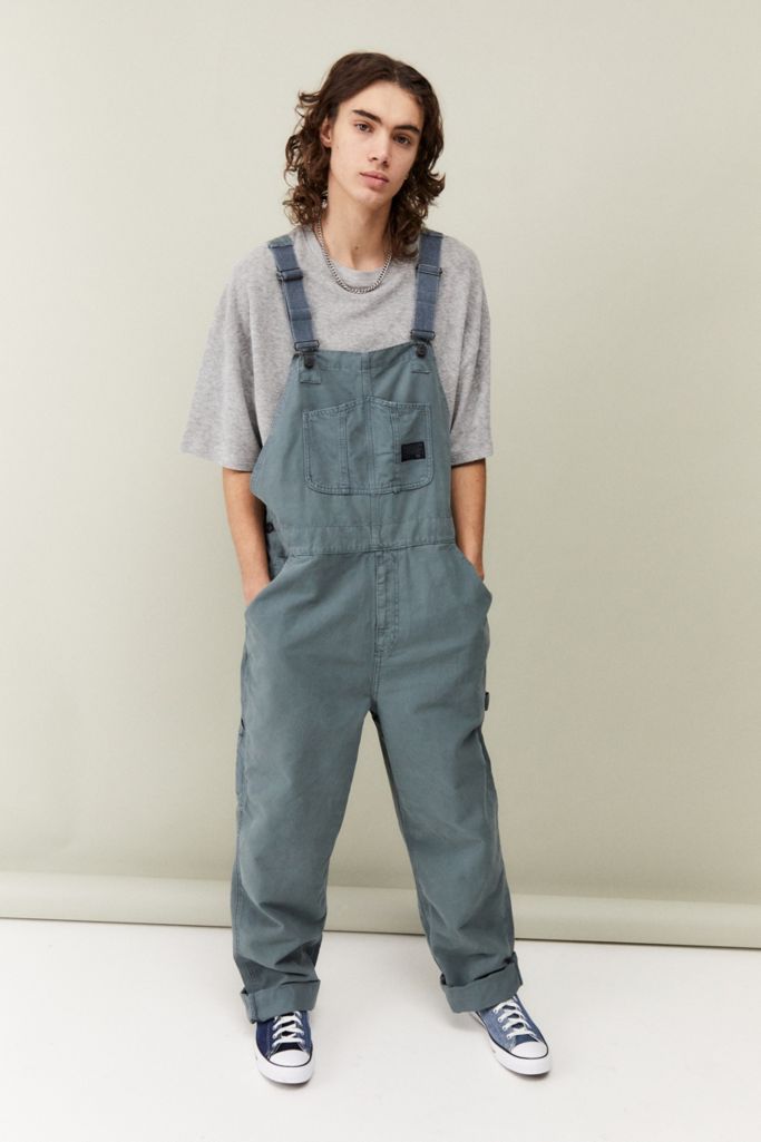 BDG Washed Blue Canvas Dungarees | Urban Outfitters UK