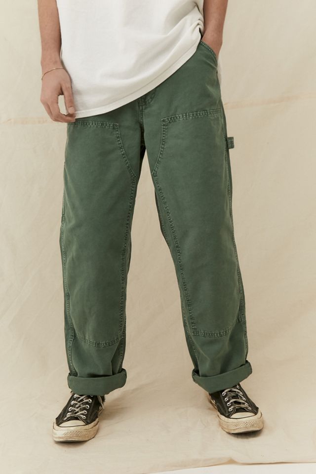green carpenter trousers