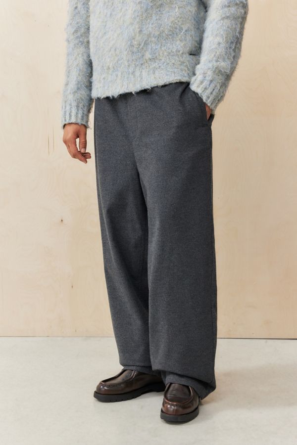 Slide View: 1: iets frans... Pantalons de jogging Harri en jersey gris intelligent