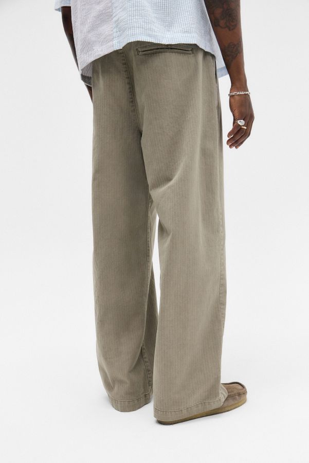 Slide View: 5: BDG Sage Eli Herringbone Chino Trousers