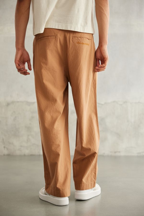 Slide View: 2: Standard Cloth Jason Taupe Wide Leg Trousers