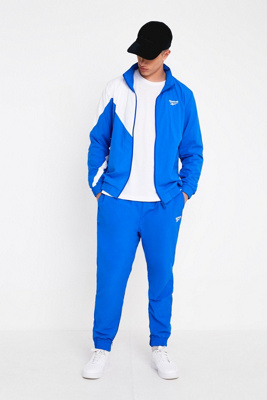 reebok blue track pants