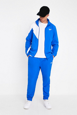 reebok blue track pants