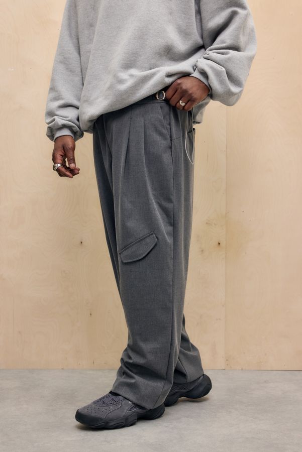 Slide View: 1: Anglan Grey Tetron Fetching Trousers