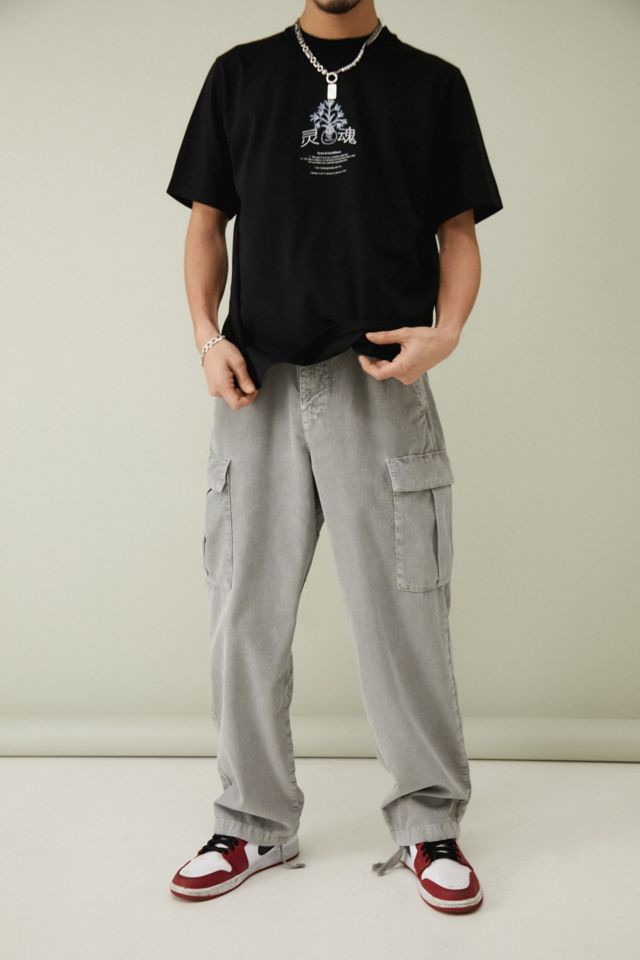 Temporary Collective UO Exclusive Sky Corduroy Cargo Trousers | Urban ...