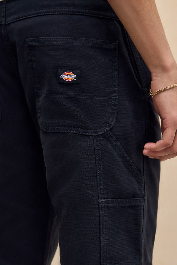 Slide View: 4: Dickies Black Canvas Carpenter Trousers