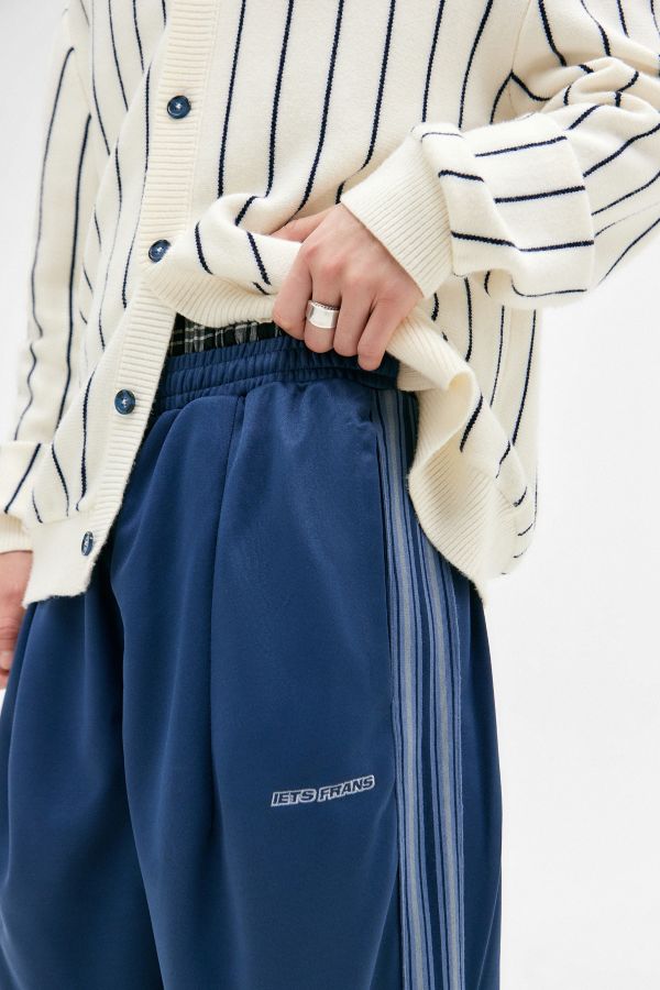 Slide View: 2: iets frans... Harri Navy Tricot Track Pants