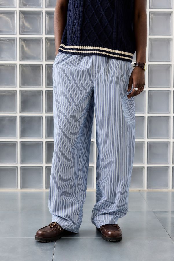 Slide View: 1: Loom Stripe Boxer Pants